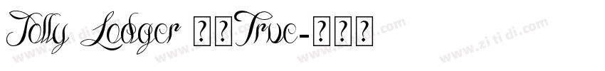 Jolly Lodger 常规True字体转换